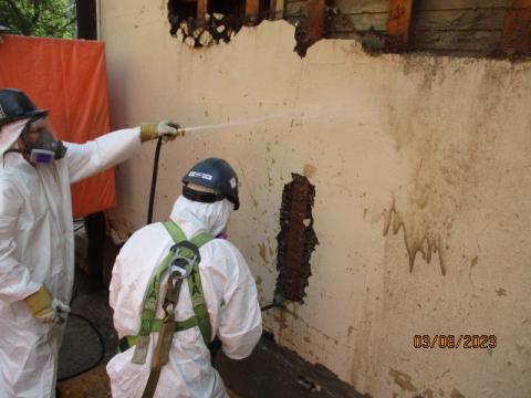 Exterior wall removal